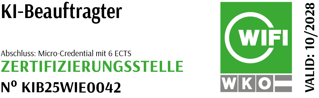 KI-Beauftragter WIFI Zertifizierung